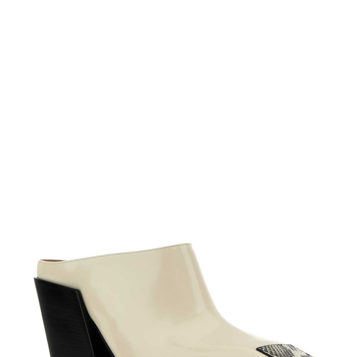 Bottega Veneta Accessories? Bottega Veneta Women Ivory Leather Ventura Mules Luxury Designer Fashion Accessory