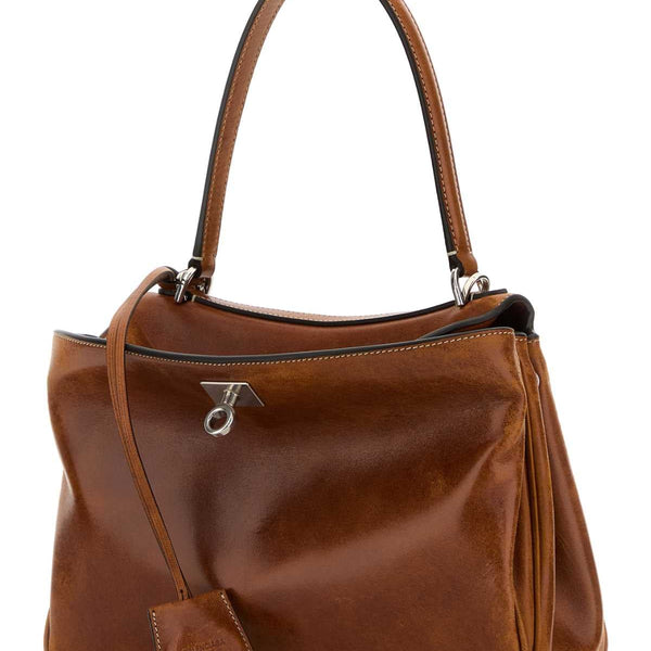 Balenciaga Bags? Balenciaga Women Caramel Leather Small Rodeo Handbag Luxury Designer Leather Handbag