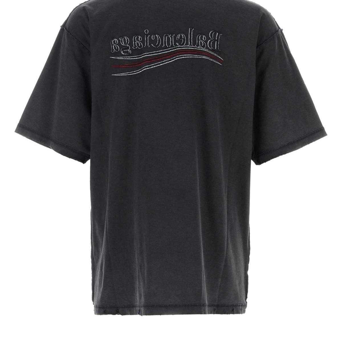 Balenciaga premium tee shirts detail and craftsmanship close-up