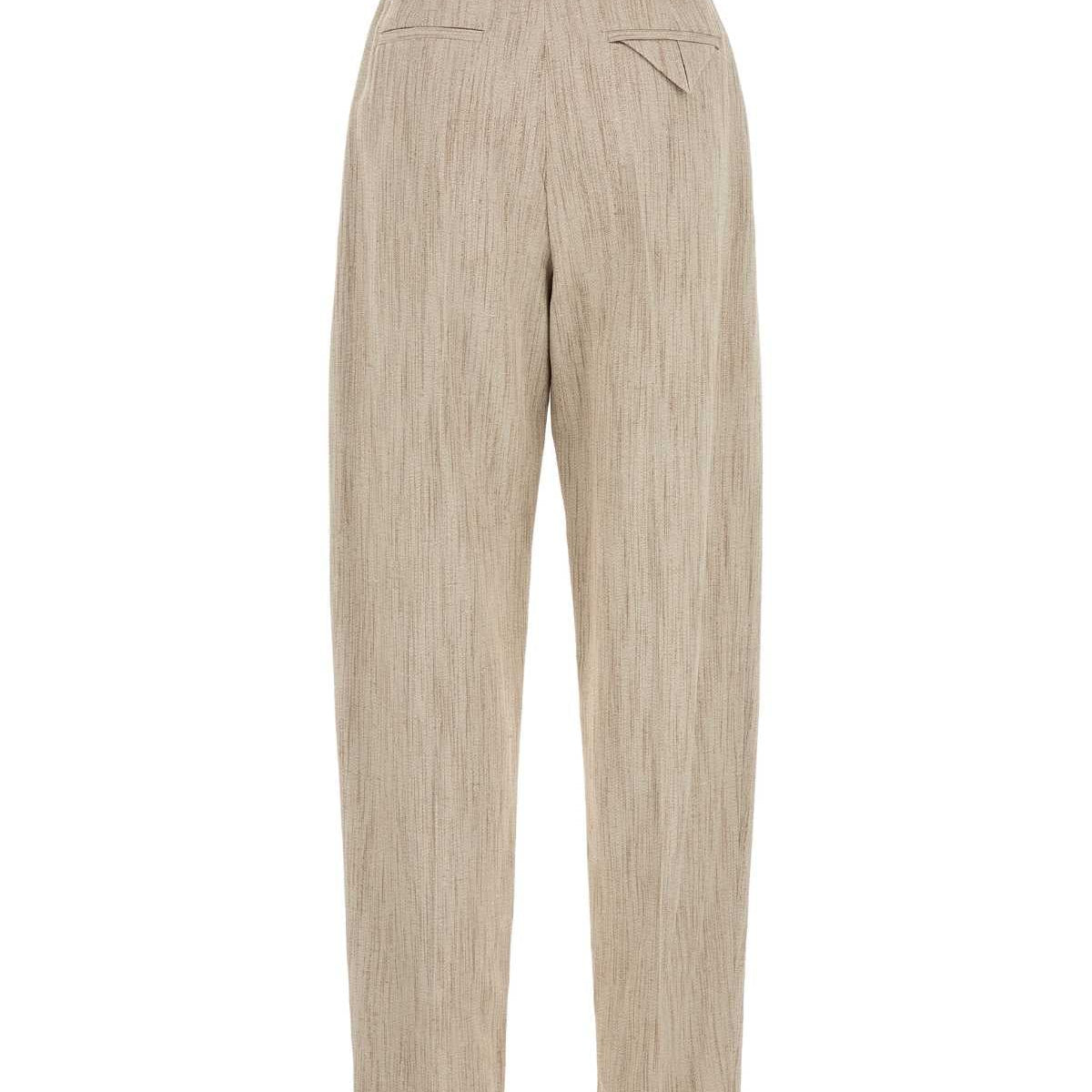 Bottega Veneta premium pants detail and craftsmanship close-up