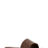 Bottega Veneta premium slides detail and craftsmanship close-up