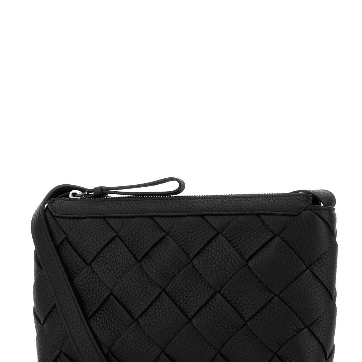 Bottega Veneta Bags? Bottega Veneta Men Black Leather Diago Crossbody Bag Elegant Everyday Designer Handbag