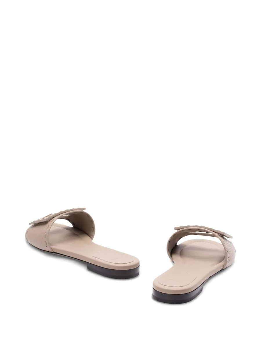 Fendi premium flats detail and craftsmanship close-up