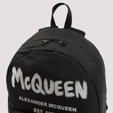 Close-up of Alexander McQueen cross body bags hardware and fine stitching