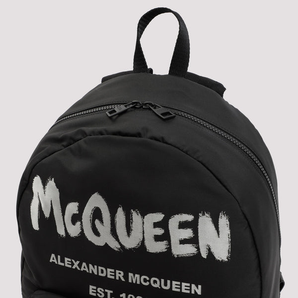 Close-up of Alexander McQueen cross body bags hardware and fine stitching