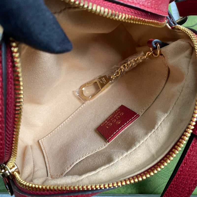 Side profile of sleek structured women's handbag – women's everyday handbag