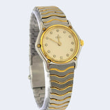 Lifestyle view of Ebel women's gold watch
