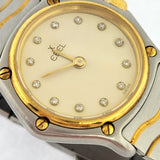 Front view of Ebel women's gold watch
