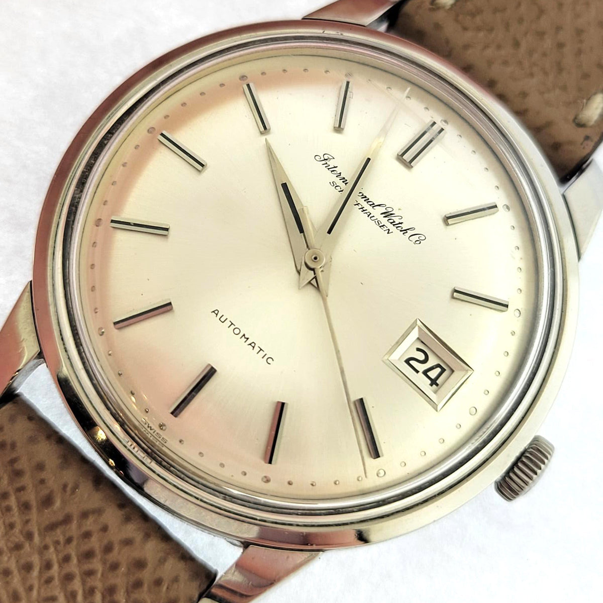 Side view of International Watch Company unisex watch