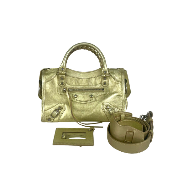 Balenciaga City Mini Gold | Premium Designer Piece