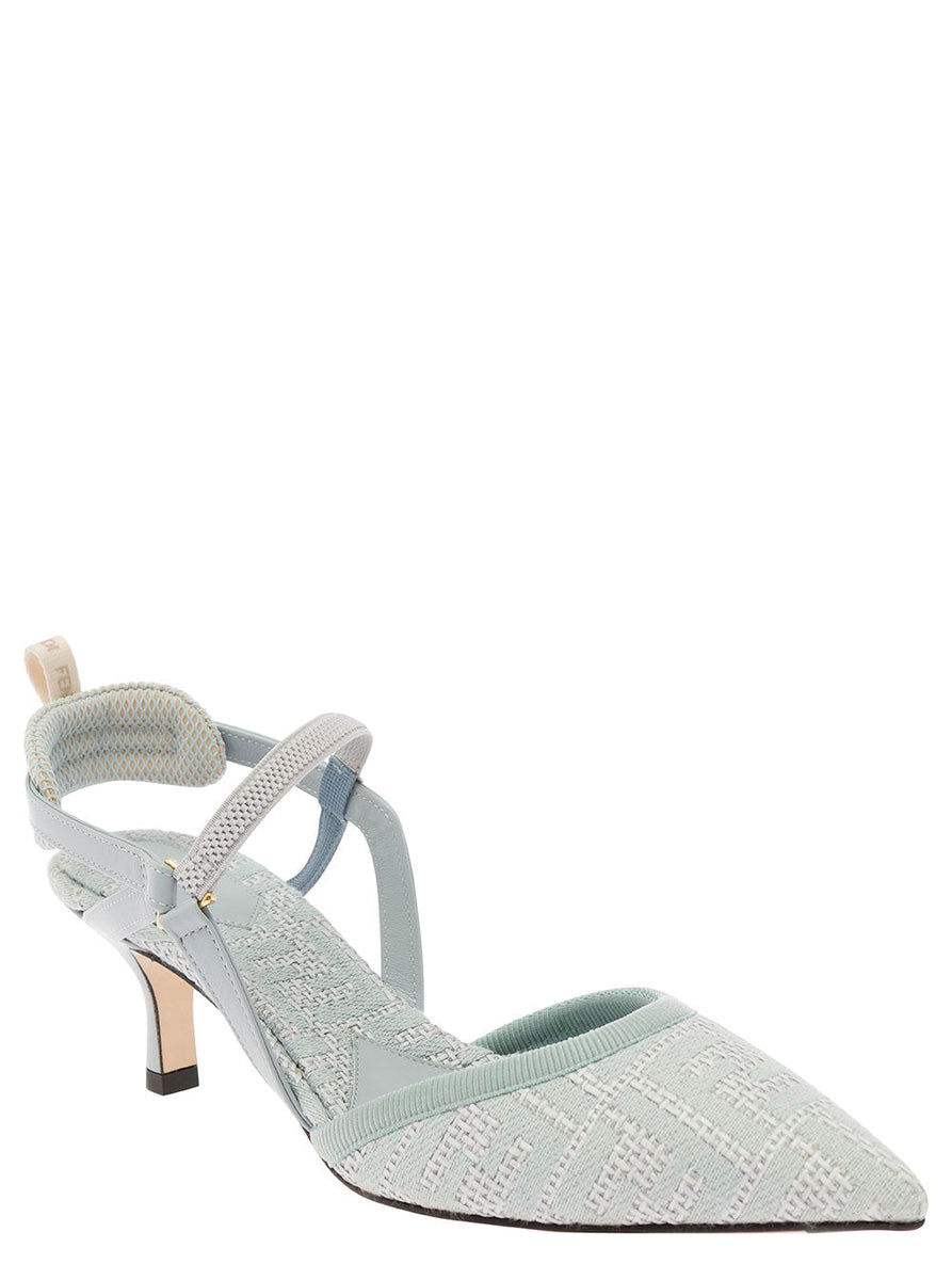 Fendi premium pumps detail and craftsmanship close-up