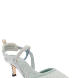 Fendi premium pumps detail and craftsmanship close-up