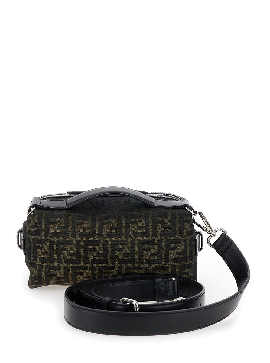 Close-up of Fendi totes hardware and fine stitching