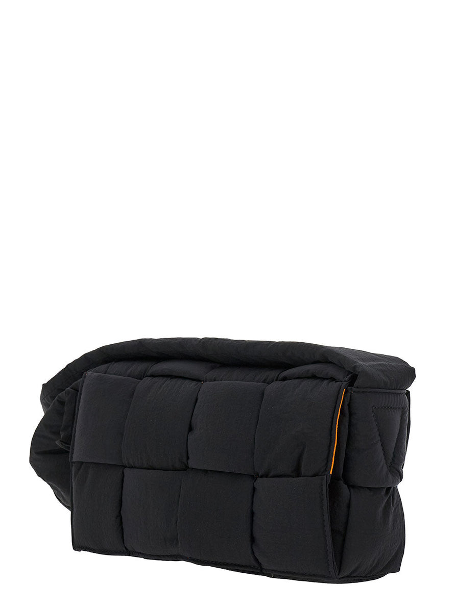Bottega Veneta Bags? Bottega Veneta Men 'Padded Tech Cassette' Black Cross Body Bag In Techno Fabric Man Premium Designer Shoulder Bag