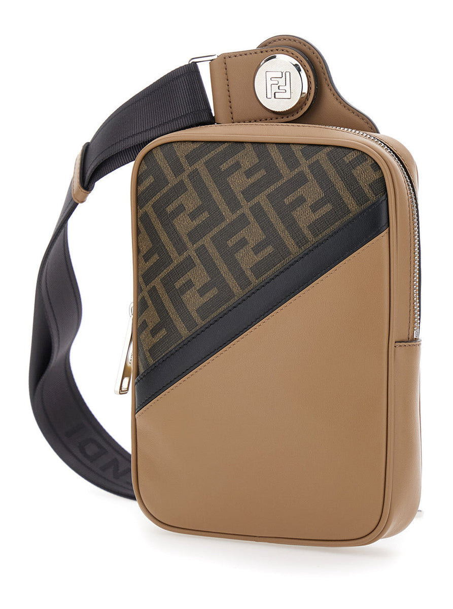 Fendi premium cross body bags detail and craftsmanship close-up