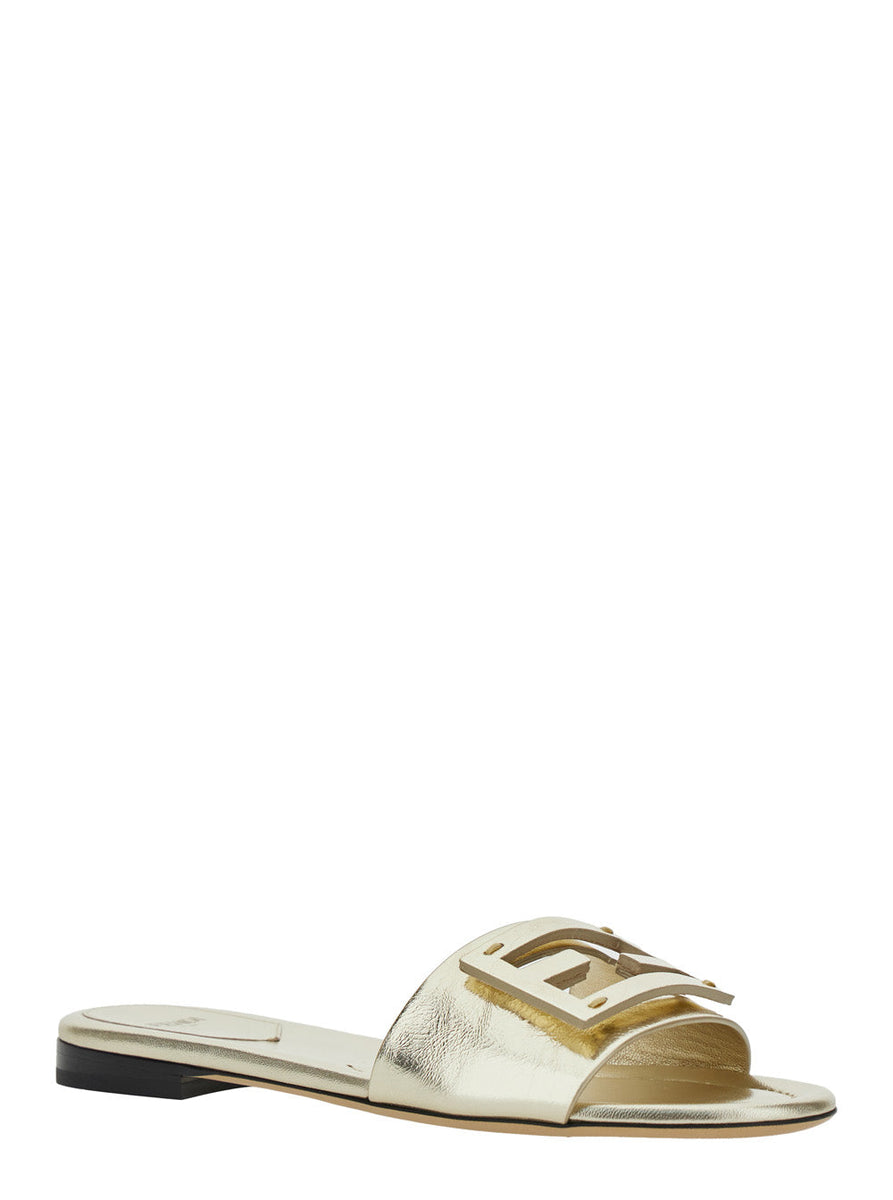 Fendi premium flats detail and craftsmanship close-up