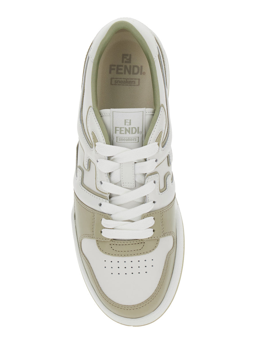 Close-up of Fendi athletic hardware and fine stitching