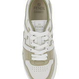 Close-up of Fendi athletic hardware and fine stitching