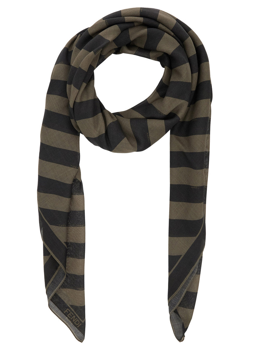 Fendi premium scarves & wraps detail and craftsmanship close-up