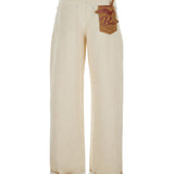 Bottega Veneta premium pants detail and craftsmanship close-up