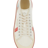 Close-up of Bottega Veneta athletic hardware and fine stitching