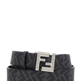 Close-up of Fendi belts hardware and fine stitching