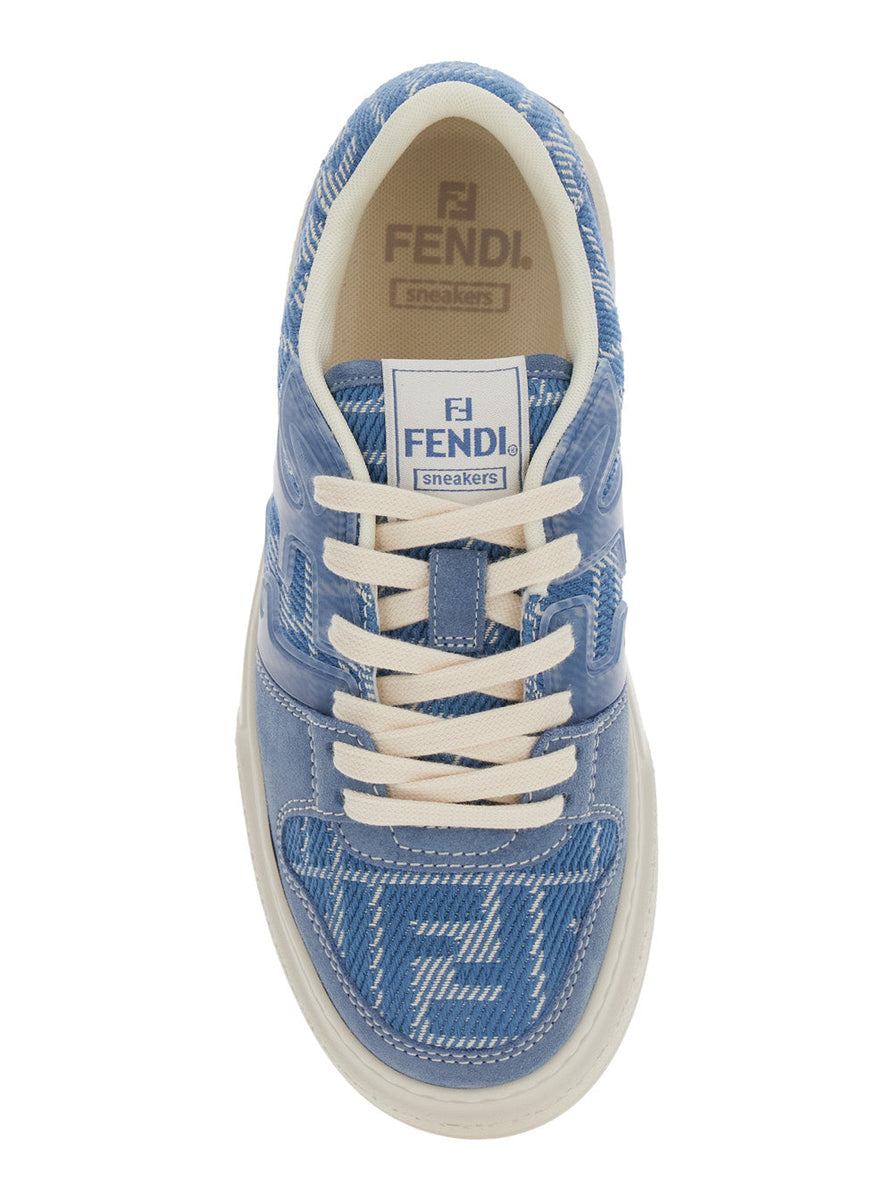 Close-up of Fendi athletic hardware and fine stitching
