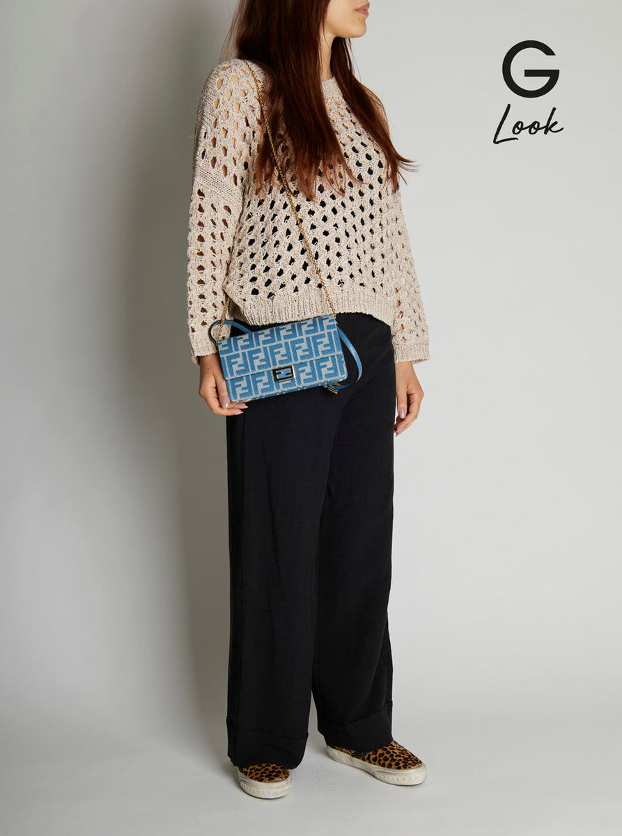 Fendi premium cross body bags detail and craftsmanship close-up