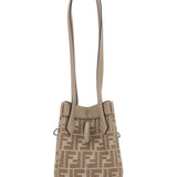 Close-up of Fendi cross body bags hardware and fine stitching