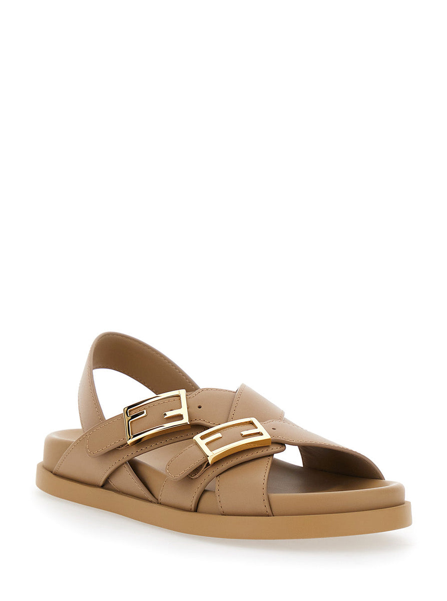 Fendi premium flats detail and craftsmanship close-up