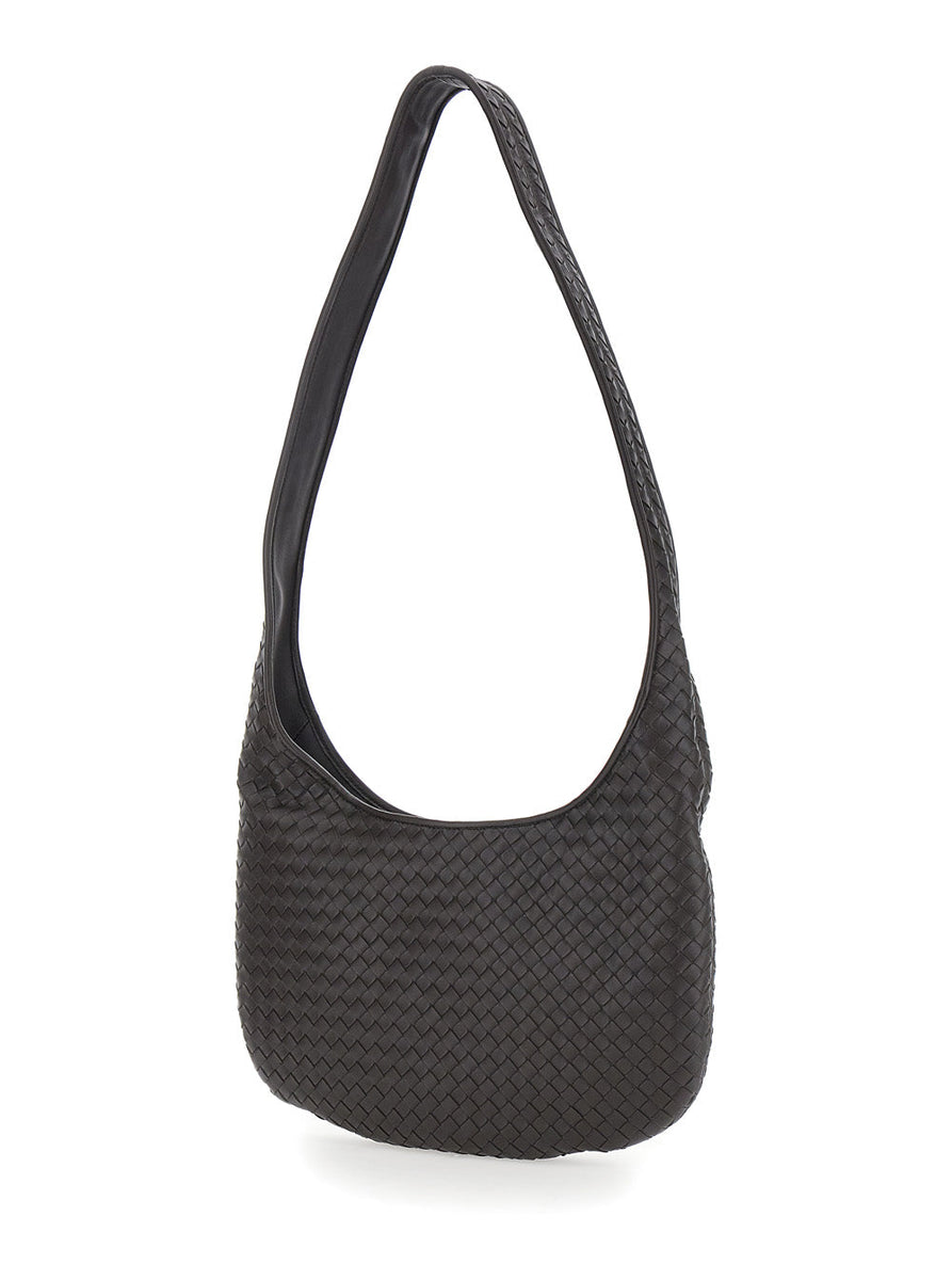 Bottega Veneta Bags? Bottega Veneta Men Brown Crossbody Bag With Top Zip Closure And Intrecciato Motif In Leather Man Luxury Designer Leather Handbag