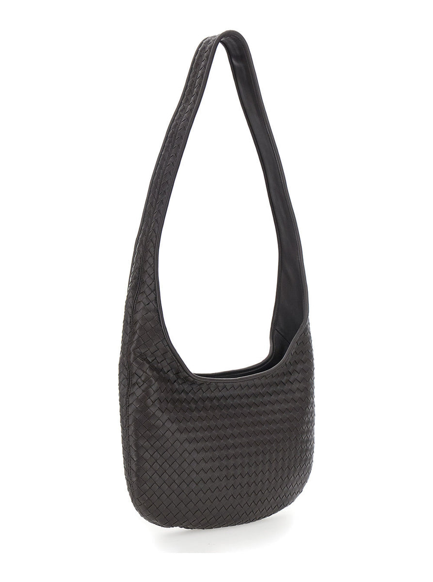 Bottega Veneta Bags? Bottega Veneta Men Brown Crossbody Bag With Top Zip Closure And Intrecciato Motif In Leather Man Luxury Designer Leather Handbag