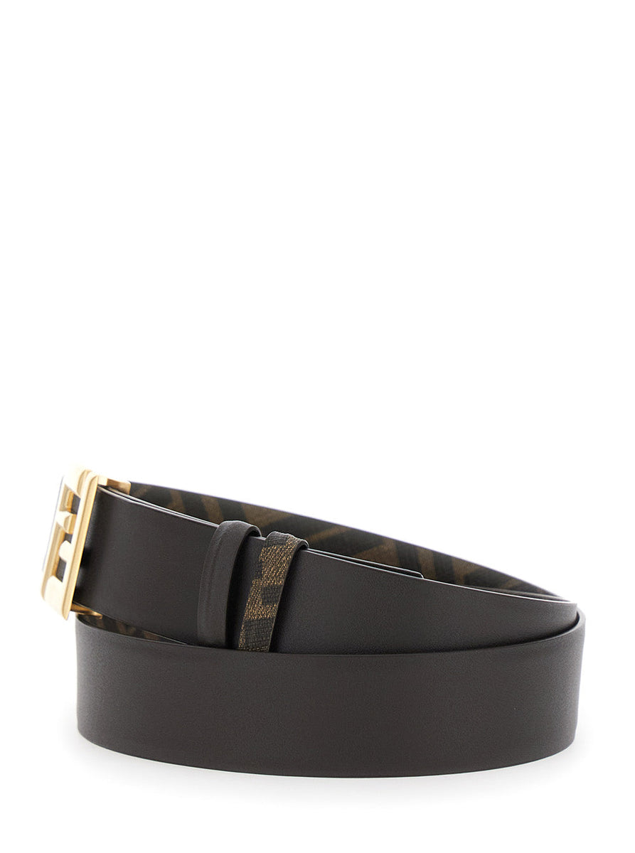 Fendi premium belts detail and craftsmanship close-up