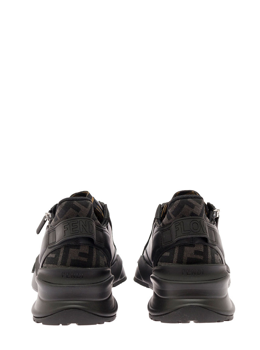 Close-up of Fendi athletic hardware and fine stitching