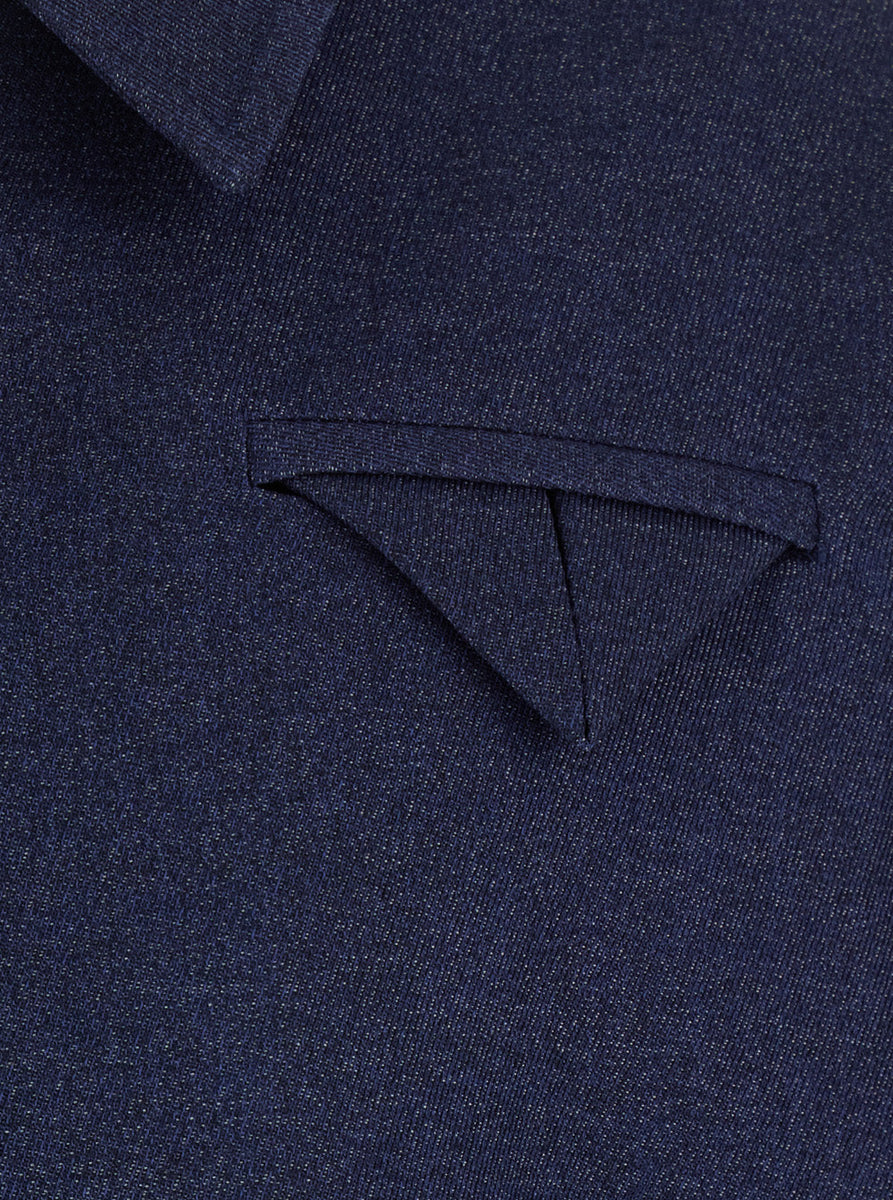Bottega Veneta Jackets? Bottega Veneta Men Blue Jacket With Classic Collar And Front Zip Closure In Wool Man Premium Casual Designer Jacket