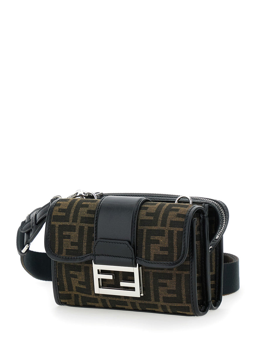 Fendi premium cross body bags detail and craftsmanship close-up