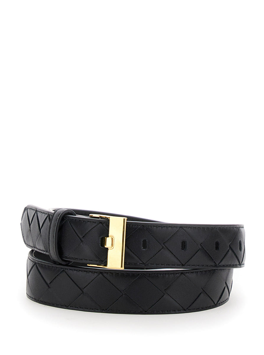 Bottega Veneta premium belts detail and craftsmanship close-up