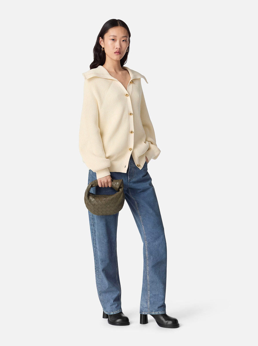 Bottega Veneta Bags? Bottega Veneta Women 'Jodie' Green Mini Handbag With Knot Detail And Intrecciato Motif In Leather Woman Premium Designer Shoulder Bag