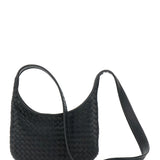 Close-up of Bottega Veneta cross body bags hardware and fine stitching