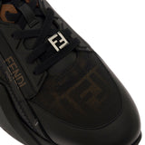 Close-up of Fendi athletic hardware and fine stitching