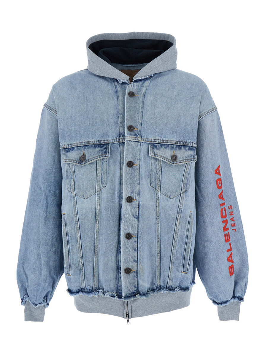 Balenciaga Jackets? Balenciaga Men Cut-Up Hoodie Jacket Stylish Everyday Designer Outerwear