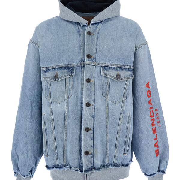 Balenciaga Jackets? Balenciaga Men Cut-Up Hoodie Jacket Stylish Everyday Designer Outerwear