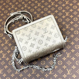  timeless shoulder bag detail view showing craftsmanship