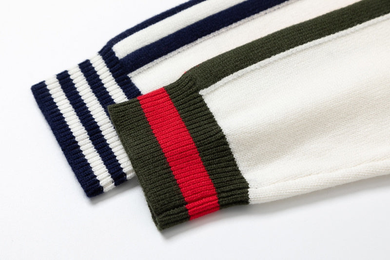 Side profile of Gucci luxury clothing with logo-detail design