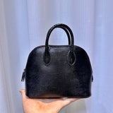  structured satchel styled with outfit