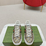 Gucci tonal black luxury sneakers view 6 padded collar comfort