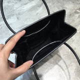 Statement Vegan Leather Handbag - Modern Structured Build | Women's Designer-Inspired Purse #907 - interior view (image 6) of designer-inspired handbag