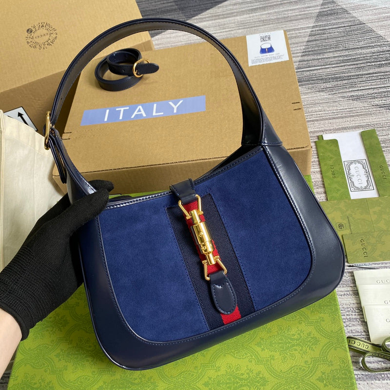 Back view of polished signature women's handbag – women's designer-style accessory
