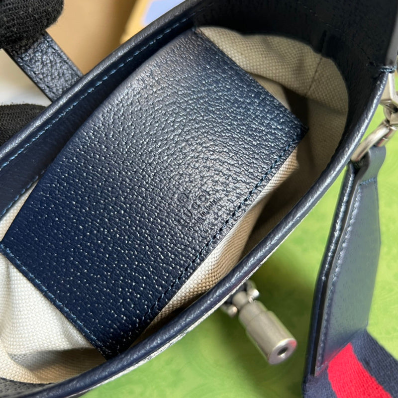 Side profile of signature sleek women's handbag – women's designer-style accessory