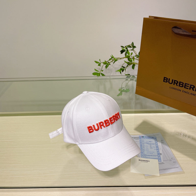Front view of Burberry unisex cap